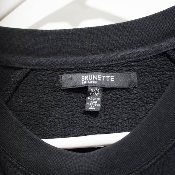 Brunette The Label Black Crewneck - Picture 2 of 3